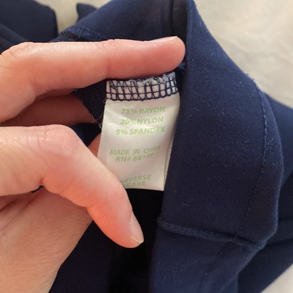 Lilly Pulitzer Navy Blue Spandex Dress Pants Size Small - Picture 4 of 4